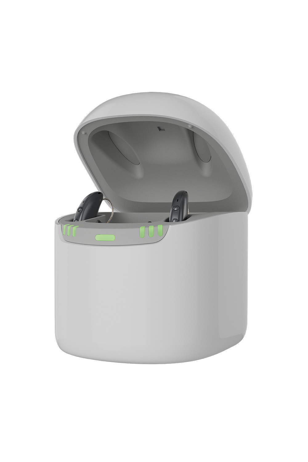 Signia Pure CG IX hearing aids in charger